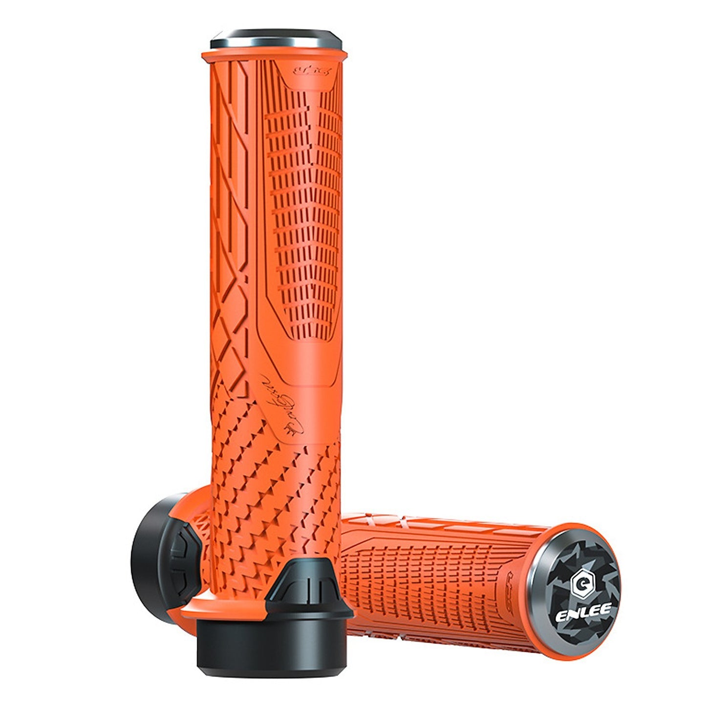 Shockproof Non-Slip Silicone Bike Handlebar Grips 22.2mm for Mountain Bikes