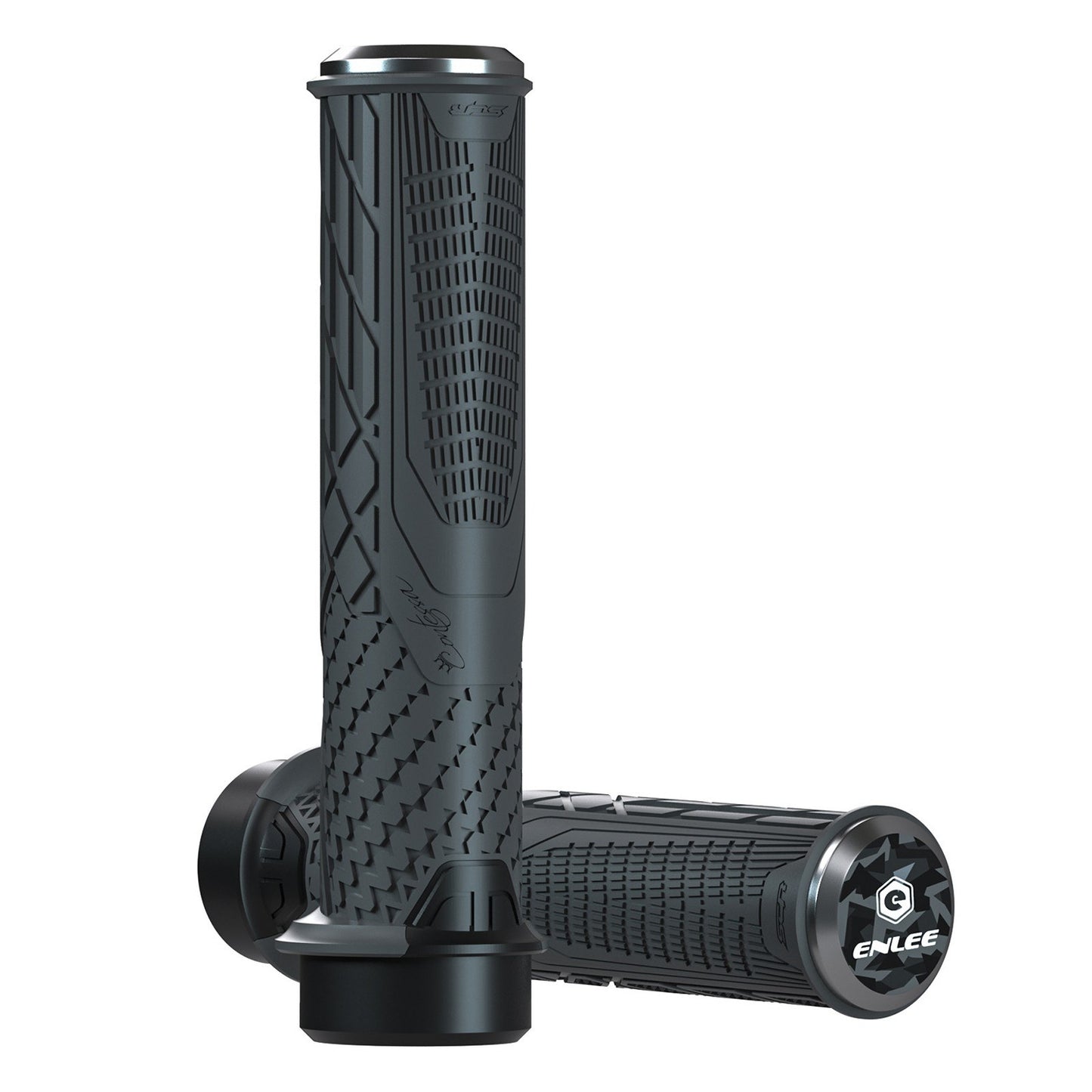 Shockproof Non-Slip Silicone Bike Handlebar Grips 22.2mm for Mountain Bikes