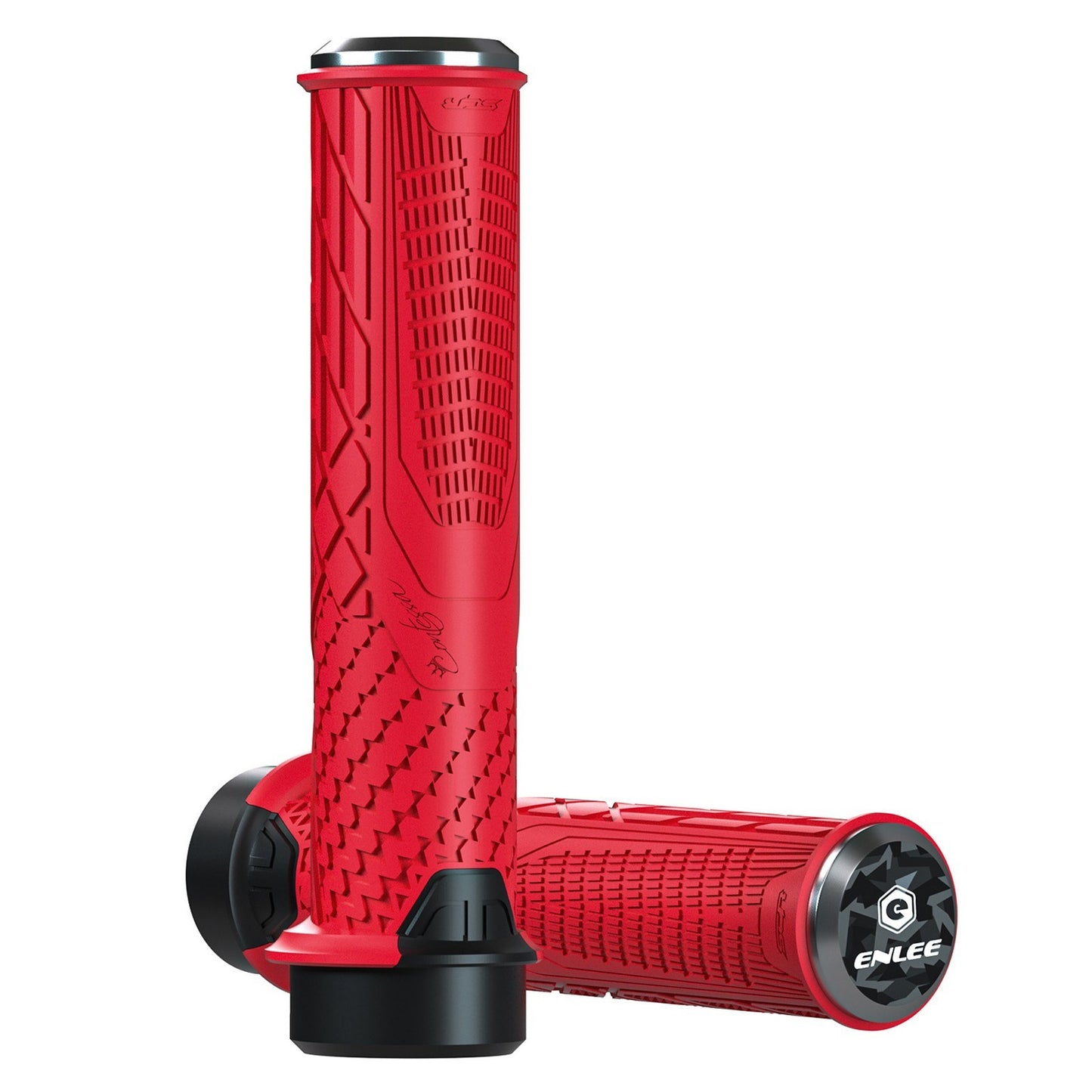 Shockproof Non-Slip Silicone Bike Handlebar Grips 22.2mm for Mountain Bikes