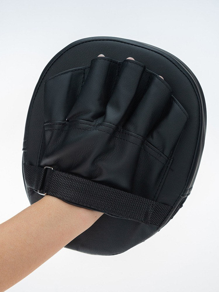 Curved Boxing Punching Mitts - PU Leather Thick Foam Focus Pads for Kickboxing, Muay Thai & Karate Training