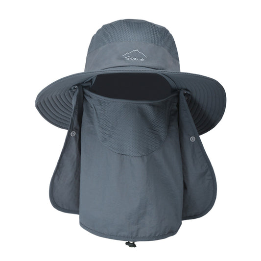 UV Protection Sun Hat with Wide Brim and Neck Flap for Hiking, Fishing, and Beach