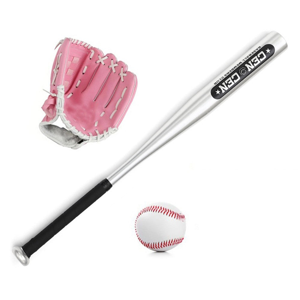 Youth Baseball Kit: 25 Aluminum Bat, 10.5 PVC Glove, Baseball - Complete Set for Kids