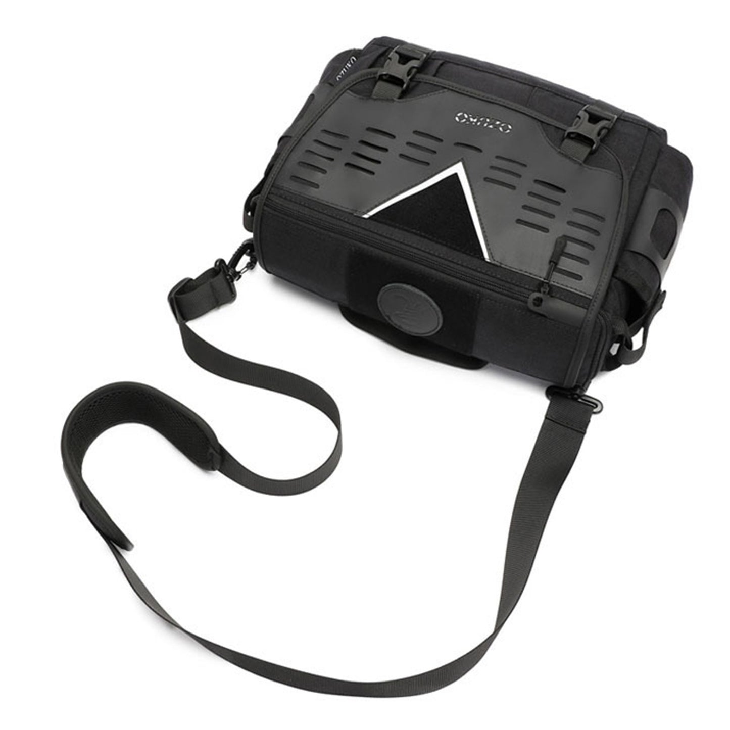 OZUKO Mens Waterproof Outdoor Cross-body Messenger Bag - Large Capacity, Single-Shoulder, Clear Storage