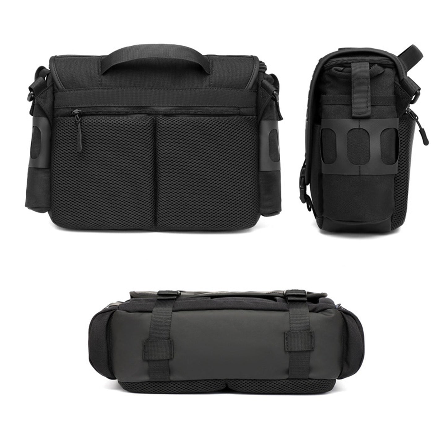 OZUKO Mens Waterproof Outdoor Cross-body Messenger Bag - Large Capacity, Single-Shoulder, Clear Storage