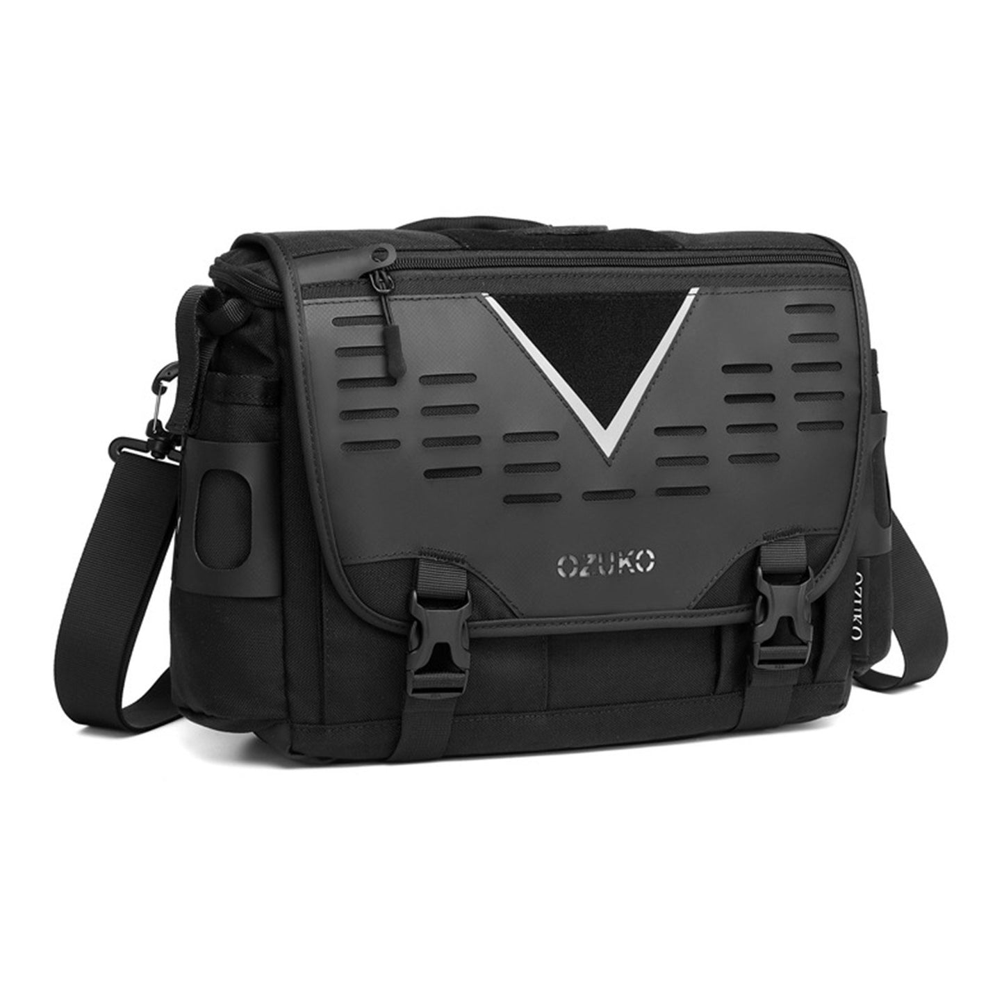 OZUKO Mens Waterproof Outdoor Cross-body Messenger Bag - Large Capacity, Single-Shoulder, Clear Storage