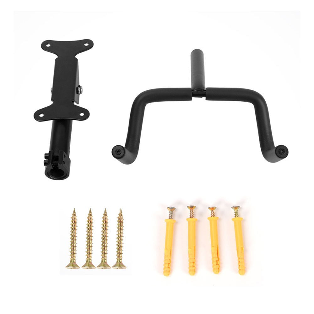 Foldable Telescopic Bicycle Wall Mount Rack with Double Hooks