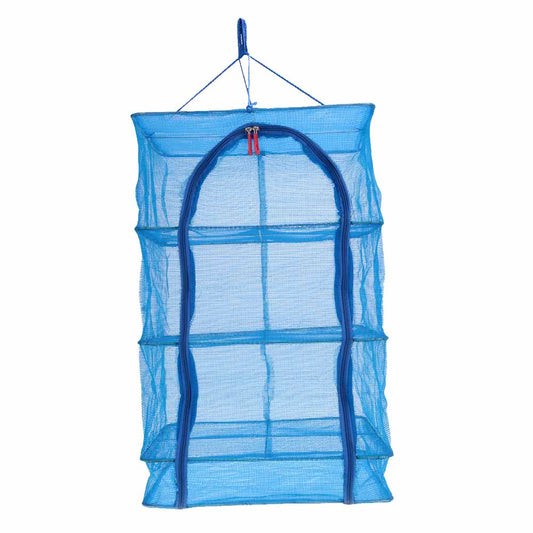 4-Tier Hanging Mesh Drying Net for Vegetables, Fish & Dishes, 40x40x65cm