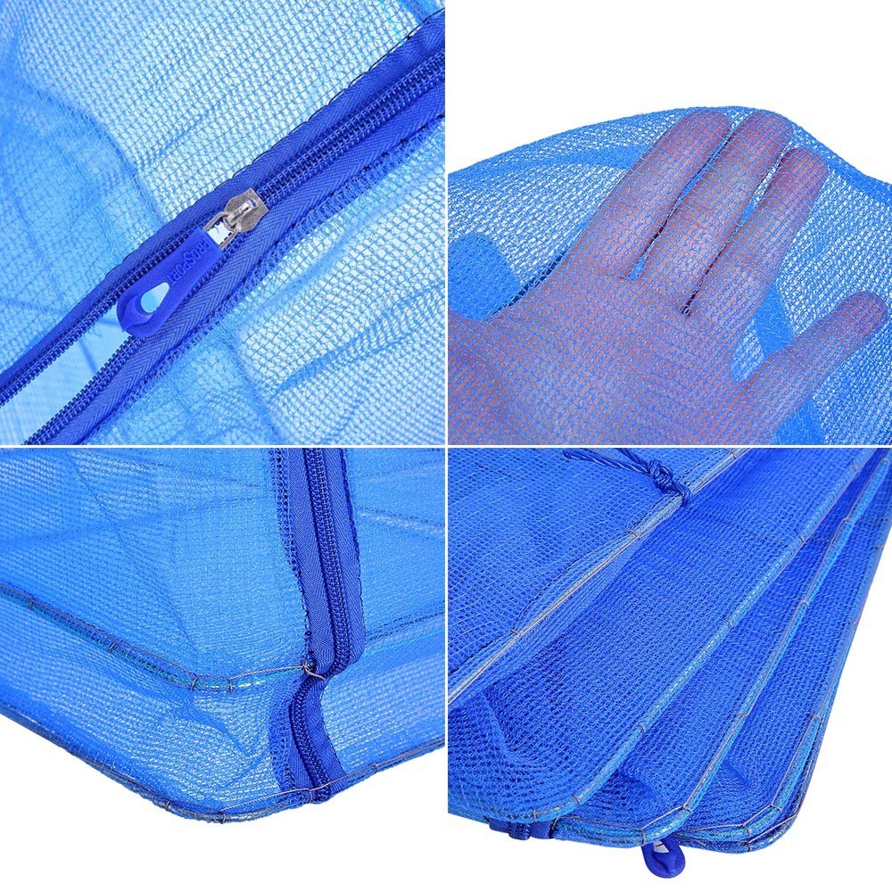 4-Tier Hanging Mesh Drying Net for Vegetables, Fish & Dishes, 40x40x65cm
