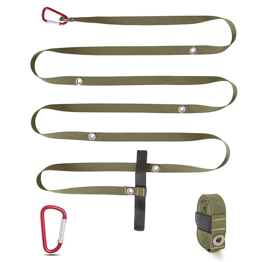 Multifunctional Durable Nylon Tent Wind Rope with Adjustable Buckle for Camping & Laundry