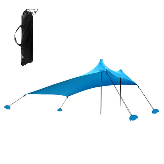 Sun Shelter Beach Tent with Sandbag Anchors