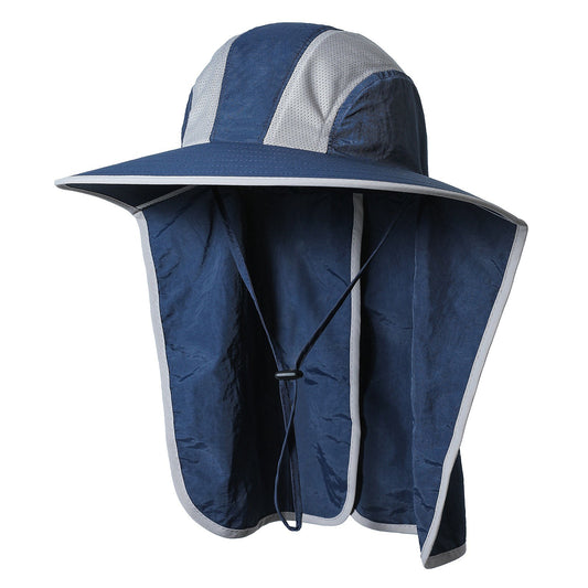 UV Protection Wide Brim Sun Hat with Neck Flap for Men & Women - Ideal for Camping, Hiking, Fishing