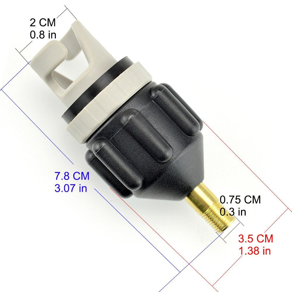 Universal SUP Inflatable Boat Air Pump Valve Adapter Connector