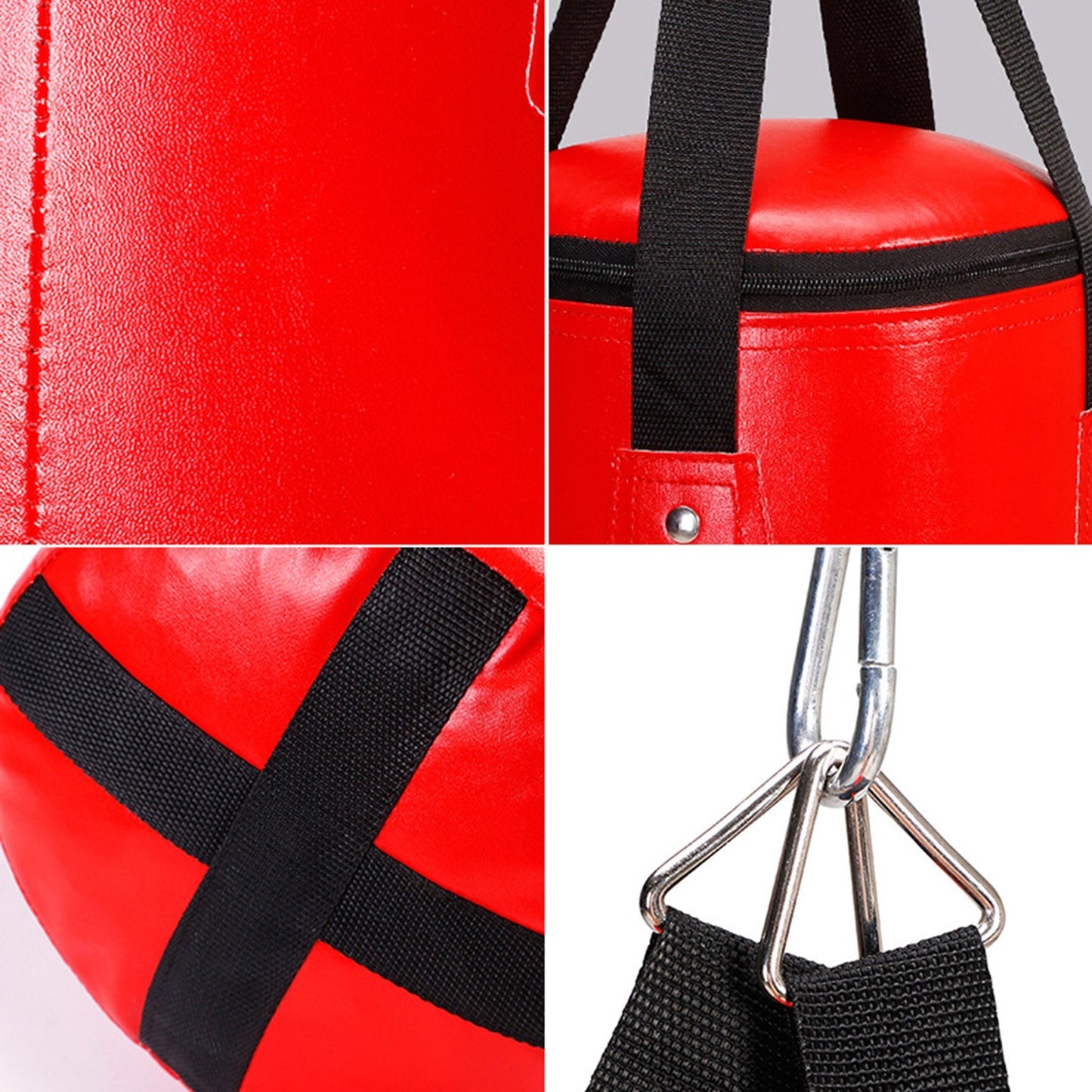 Unfilled PU Leather Punching Bag for Kids - Indoor Kickboxing & Training Exercise