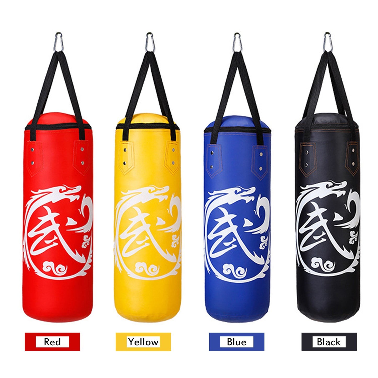 Unfilled PU Leather Punching Bag for Kids - Indoor Kickboxing & Training Exercise