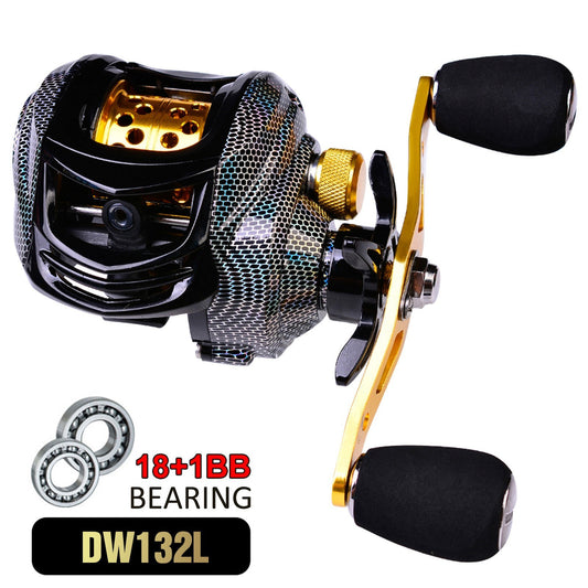 High-Speed 7.2:1 Baitcast Fishing Reel, 18+1 BB Bearings, Left/Right Hand Reversible, Premium Fishing Accessory