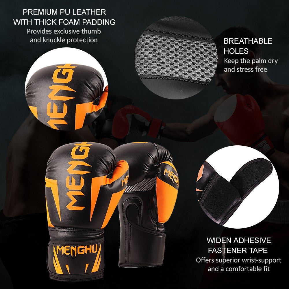 Boxing Gloves 12oz for Kickboxing, Muay Thai, Training, and Outdoor Sports - Unisex