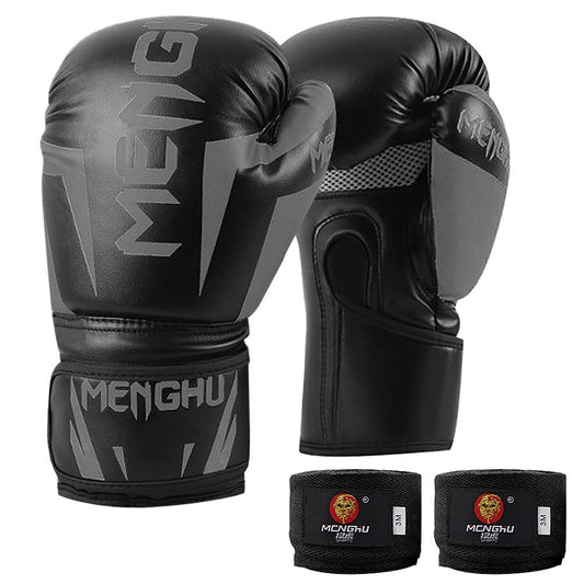 12oz Boxing Gloves with Wrist Support for Kickboxing, Muay Thai, and Training - Adjustable Outdoor Sports Mittens