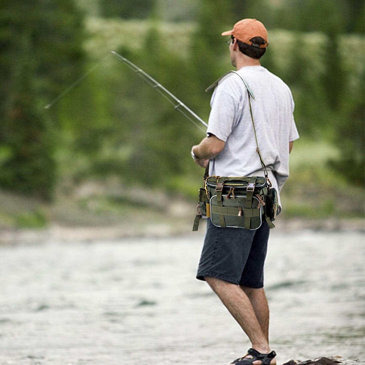 Multi-Function Fishing Tackle Storage & Organizer Waist, Messenger, Handbag