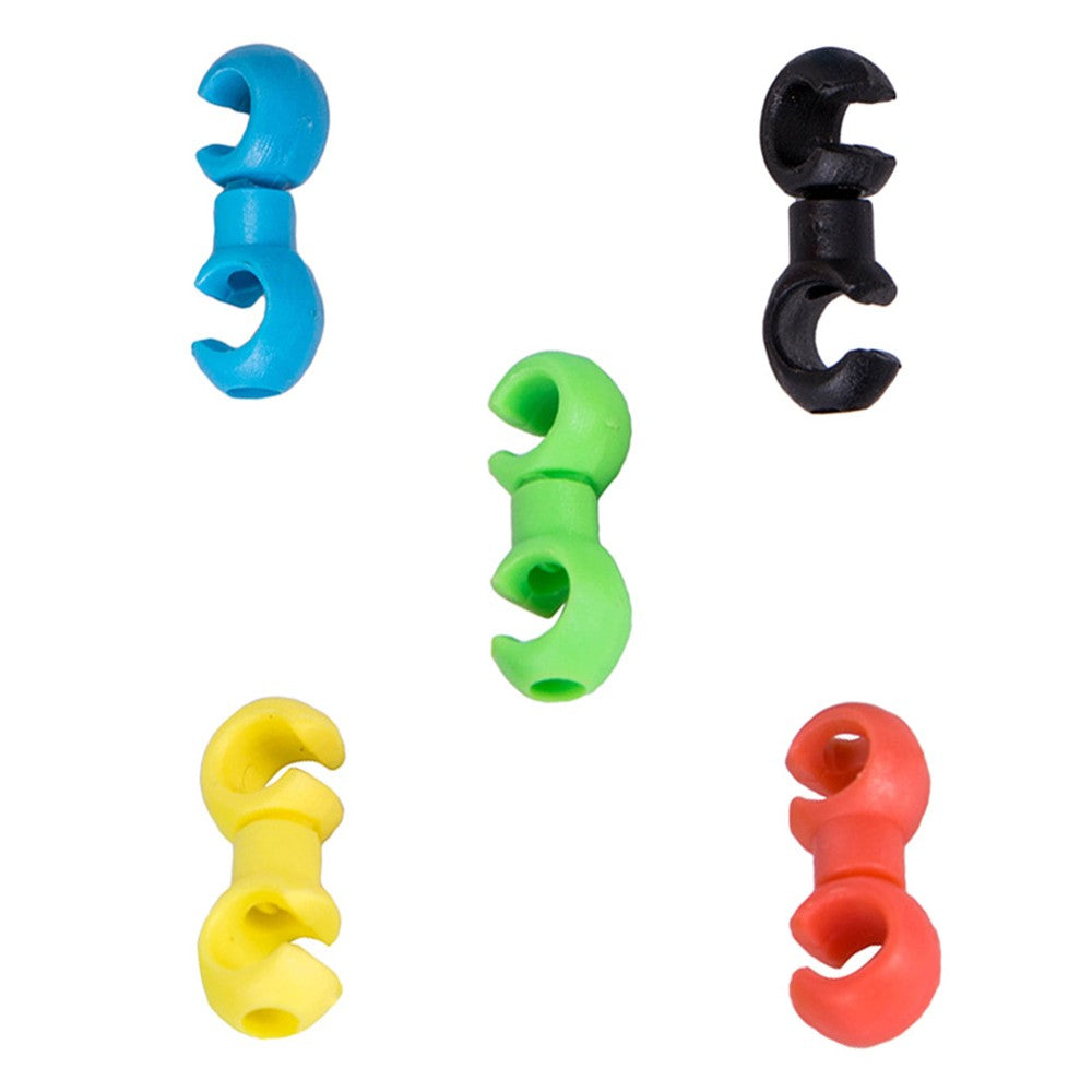 10Pcs Bike Cable Clips Rotating Hooks for MTB Derailleur & Brake Housing Organizer