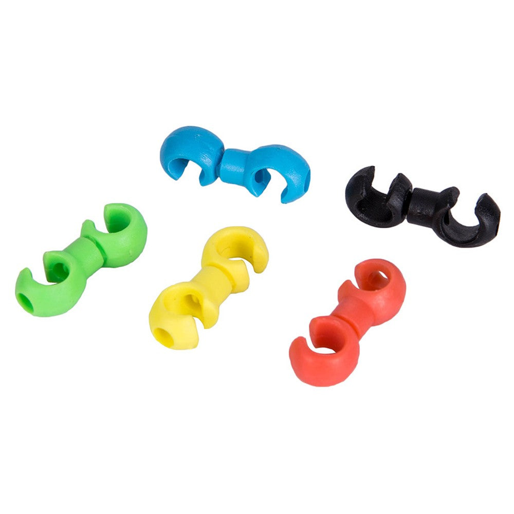 10Pcs Bike Cable Clips Rotating Hooks for MTB Derailleur & Brake Housing Organizer