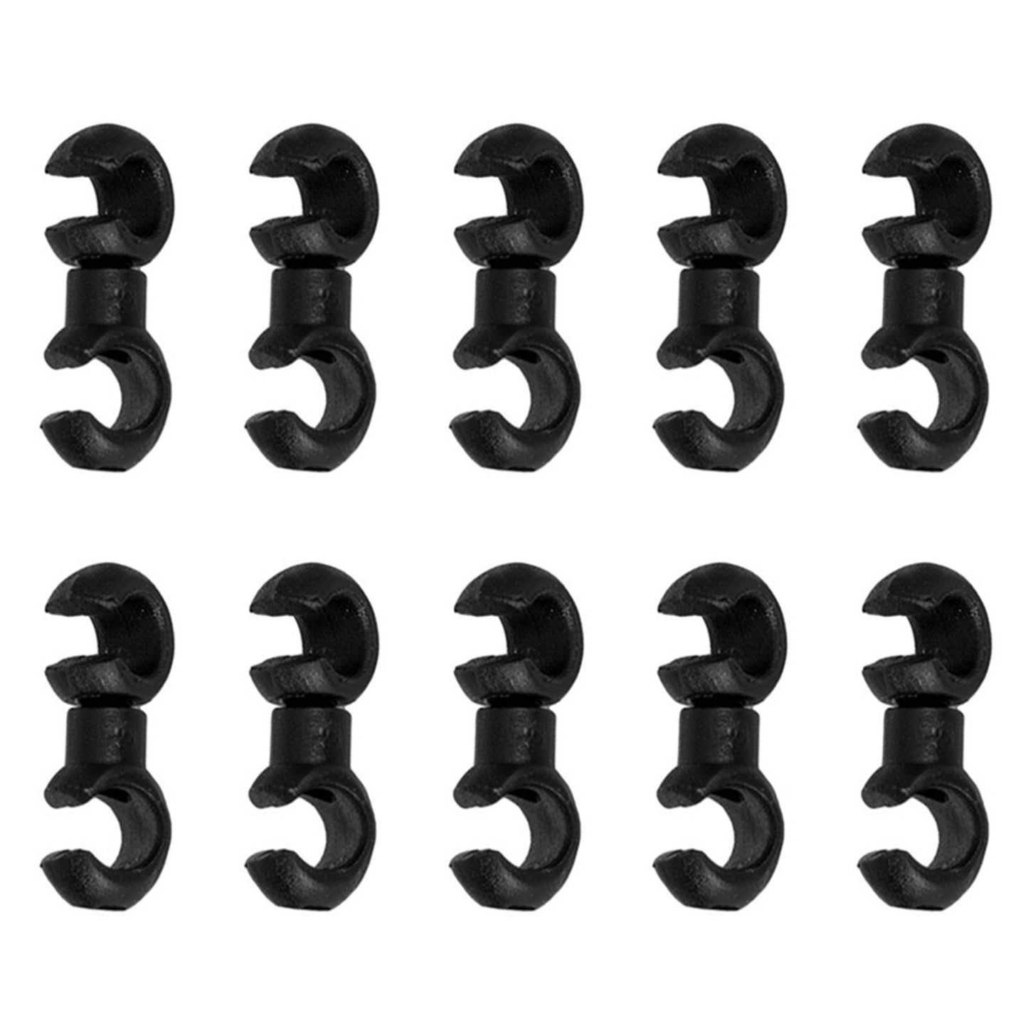 10Pcs Bike Cable Clips Rotating Hooks for MTB Derailleur & Brake Housing Organizer
