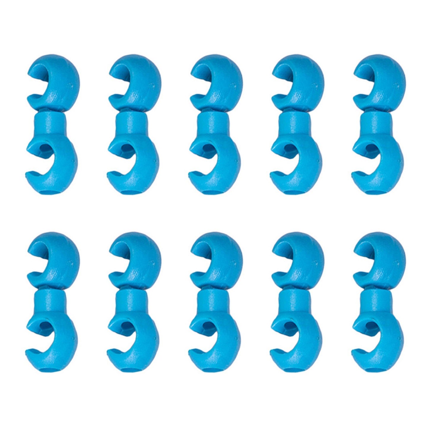 10Pcs Bike Cable Clips Rotating Hooks for MTB Derailleur & Brake Housing Organizer
