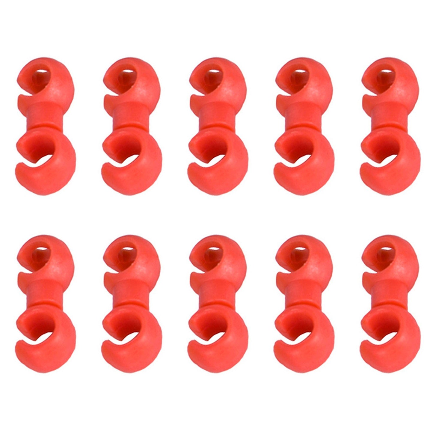 10Pcs Bike Cable Clips Rotating Hooks for MTB Derailleur & Brake Housing Organizer