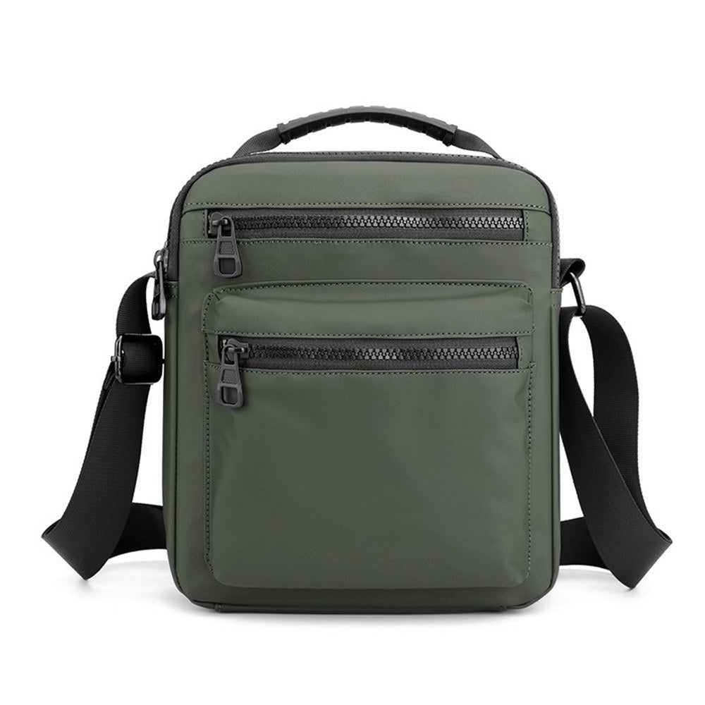 Mens Wear-Resistant Oxford Sling Crossbody Shoulder Bag with Adjustable Strap
