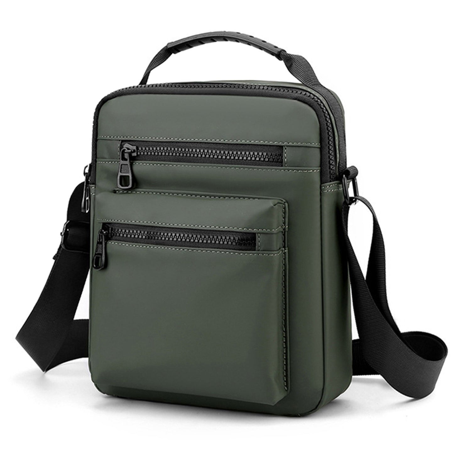 Mens Wear-Resistant Oxford Sling Crossbody Shoulder Bag with Adjustable Strap