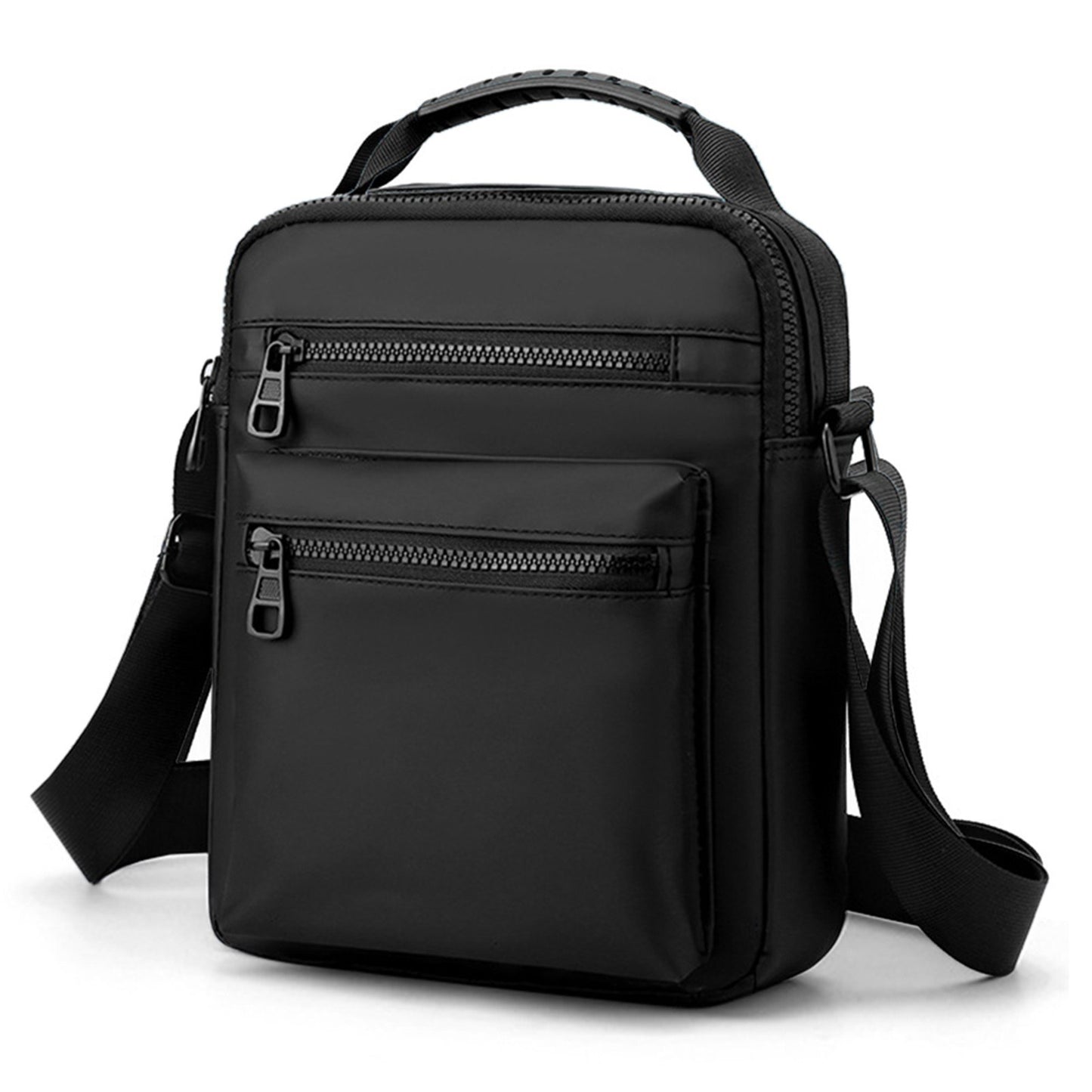 Mens Wear-Resistant Oxford Sling Crossbody Shoulder Bag with Adjustable Strap