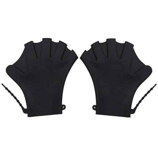 Webbed Swimming Gloves - Silicone Water Resistance Training Mittens for Fitness & Diving