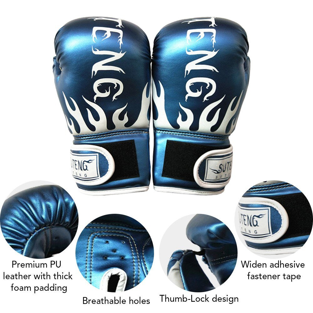 Youth Boxing Gloves for Ages 8-14 | Kids Kickboxing & Muay Thai Training Mitts | Punching Bag Equipment