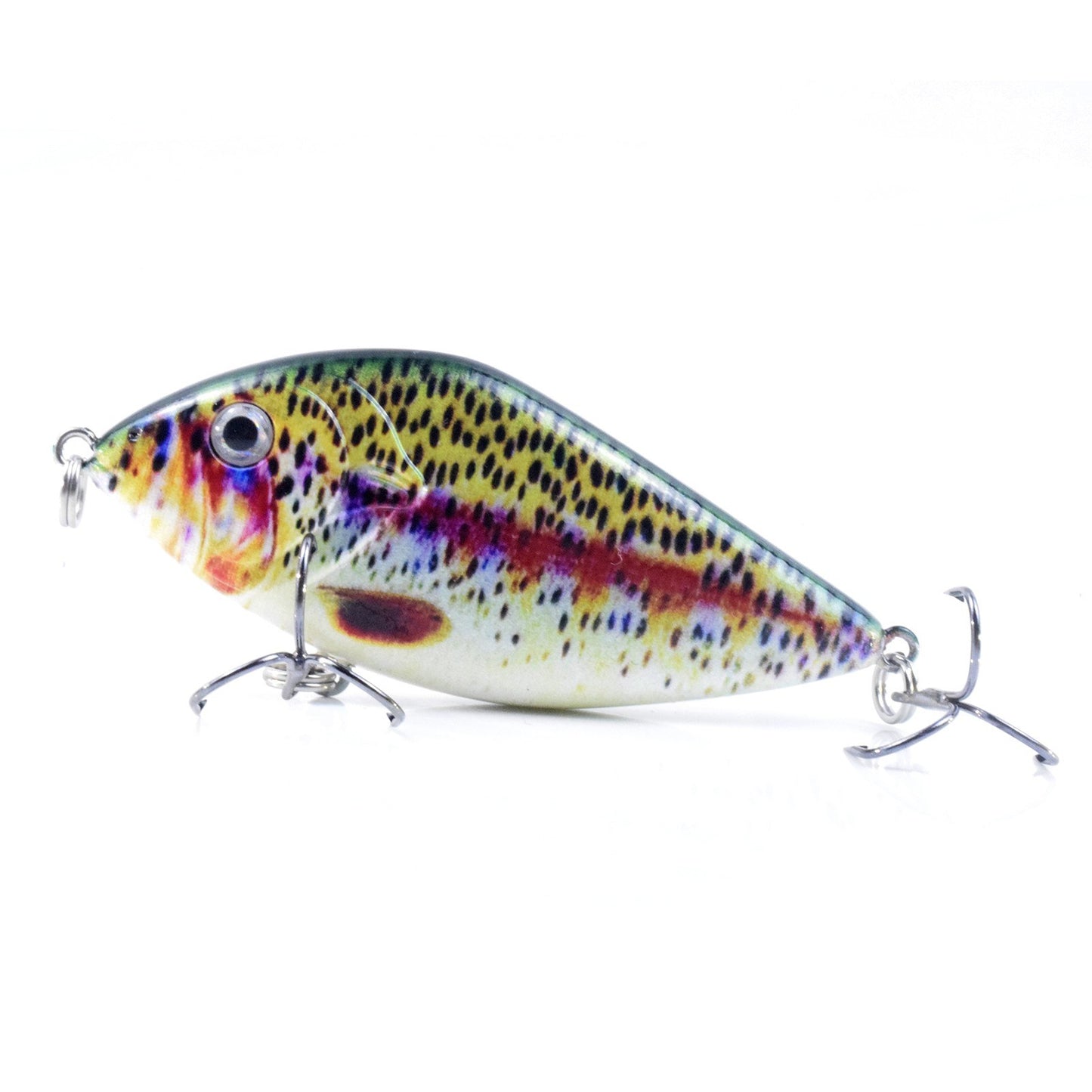 Lifelike 2.8in Fishing Lure with Rattle - 0.5oz Bionic Hard Bait for Bass & Pike, Freshwater & Saltwater Crankbait with Treble Hooks