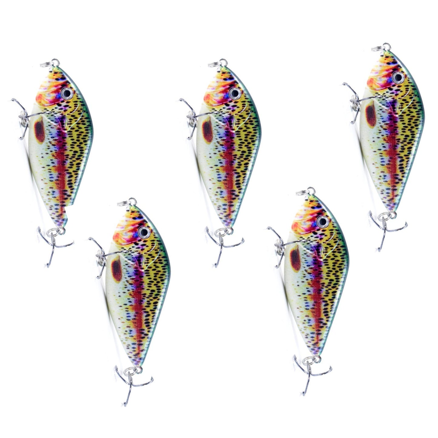 Lifelike 2.8in Fishing Lure with Rattle - 0.5oz Bionic Hard Bait for Bass & Pike, Freshwater & Saltwater Crankbait with Treble Hooks