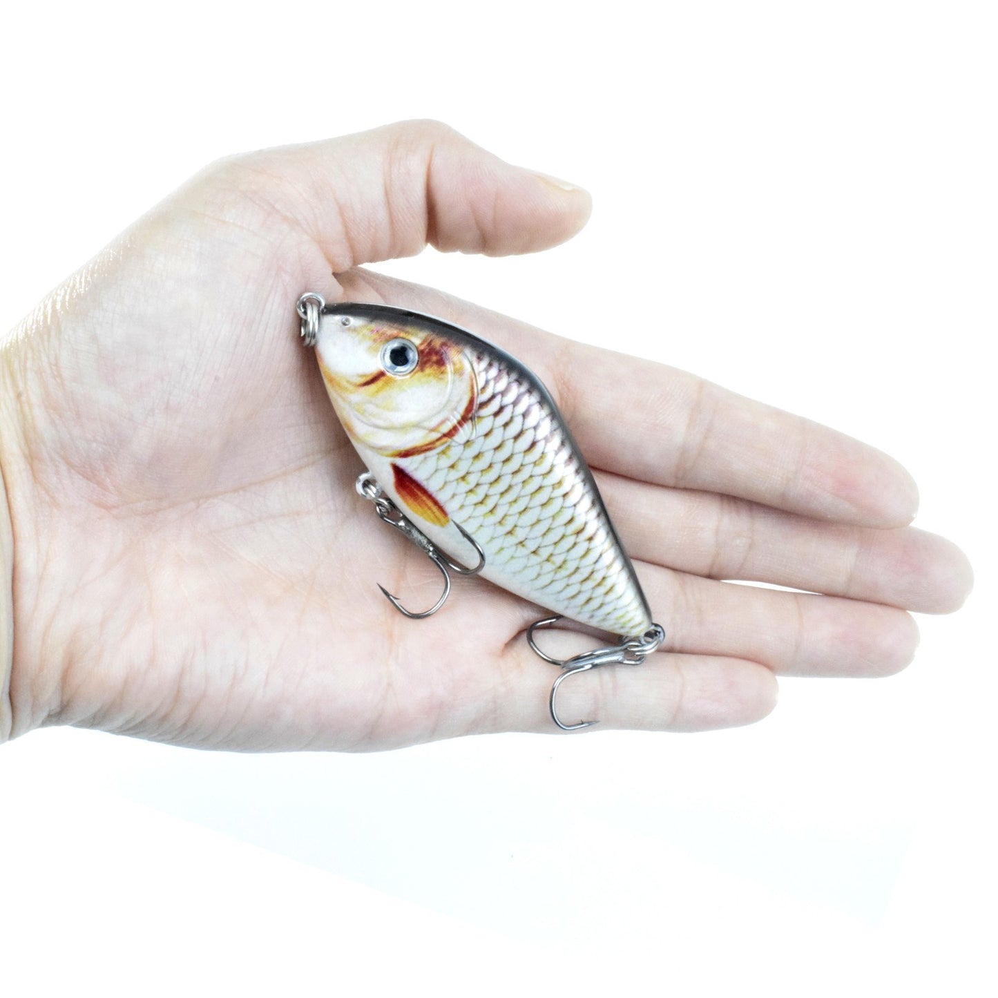 Lifelike 2.8in Fishing Lure with Rattle - 0.5oz Bionic Hard Bait for Bass & Pike, Freshwater & Saltwater Crankbait with Treble Hooks