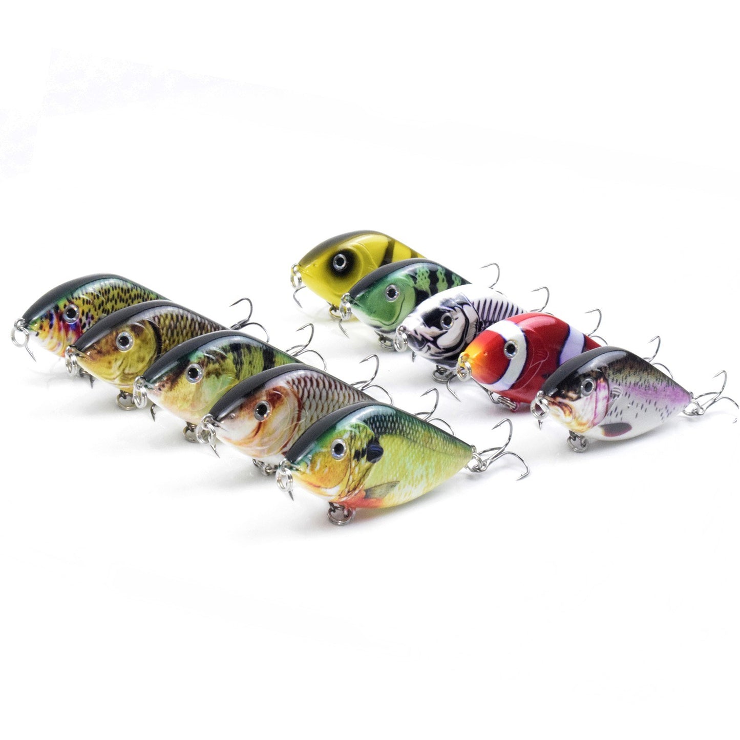 Lifelike 2.8in Fishing Lure with Rattle - 0.5oz Bionic Hard Bait for Bass & Pike, Freshwater & Saltwater Crankbait with Treble Hooks