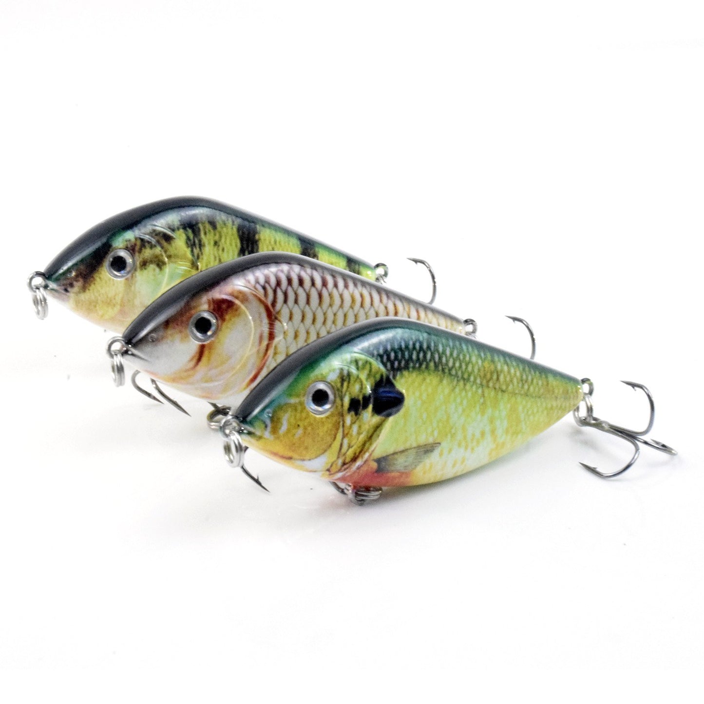 Lifelike 2.8in Fishing Lure with Rattle - 0.5oz Bionic Hard Bait for Bass & Pike, Freshwater & Saltwater Crankbait with Treble Hooks
