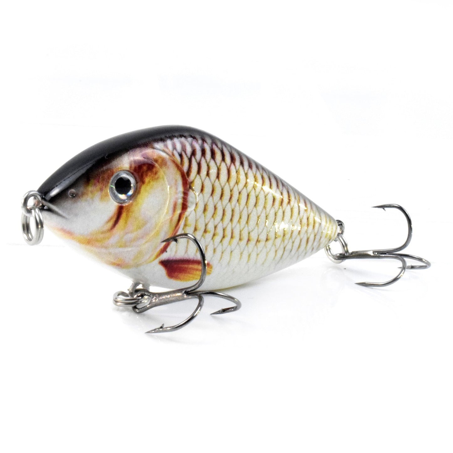 Lifelike 2.8in Fishing Lure with Rattle - 0.5oz Bionic Hard Bait for Bass & Pike, Freshwater & Saltwater Crankbait with Treble Hooks