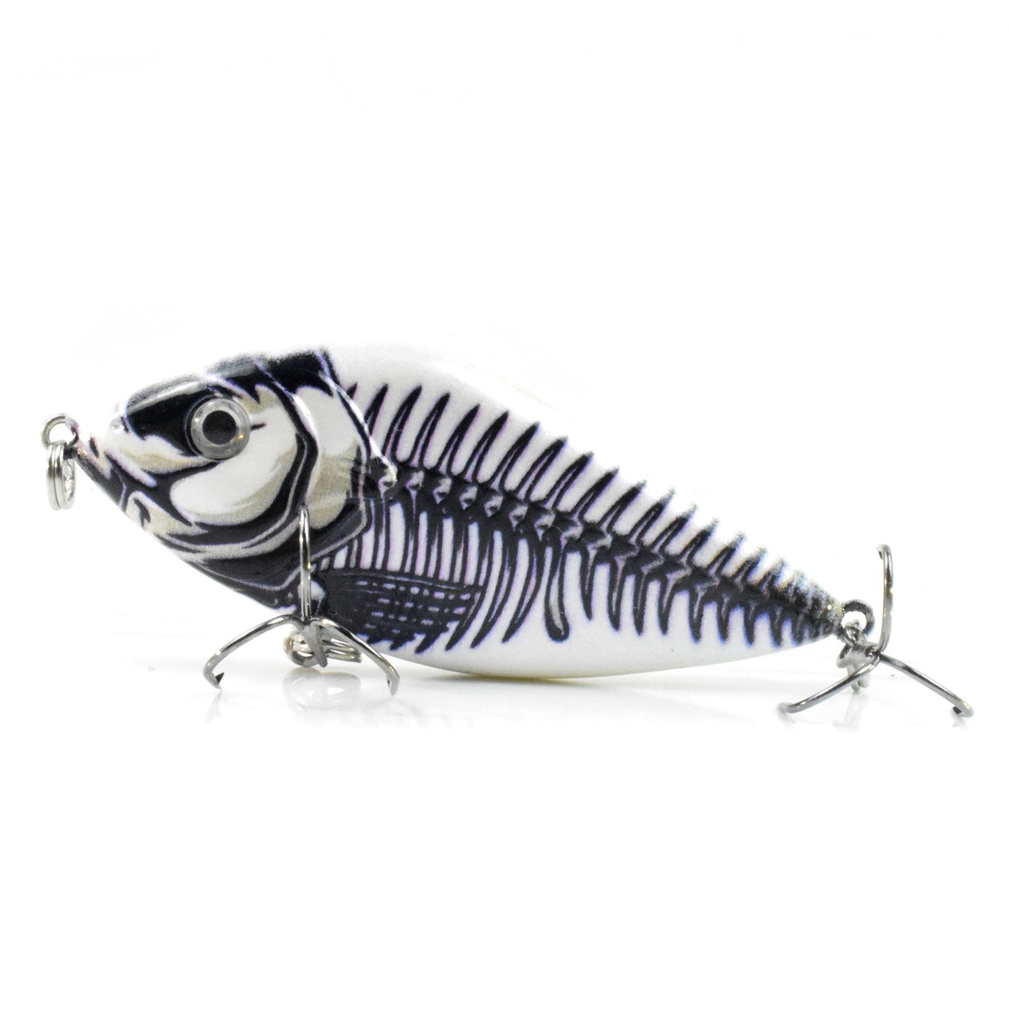 Lifelike 2.8in Fishing Lure with Rattle - 0.5oz Bionic Hard Bait for Bass & Pike, Freshwater & Saltwater Crankbait with Treble Hooks