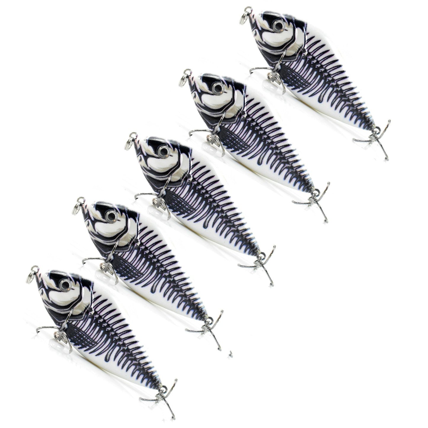 Lifelike 2.8in Fishing Lure with Rattle - 0.5oz Bionic Hard Bait for Bass & Pike, Freshwater & Saltwater Crankbait with Treble Hooks