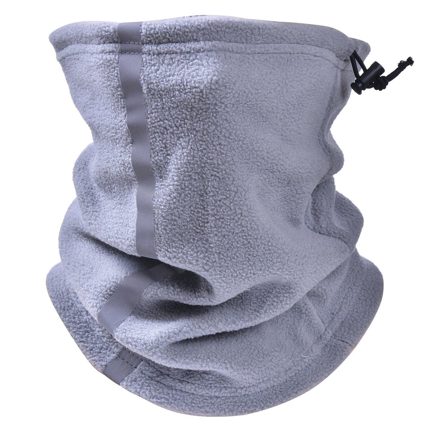 Reflective Fleece Neck Warmer Balaclava for Winter Sports: Unisex Skiing, Cycling, Running