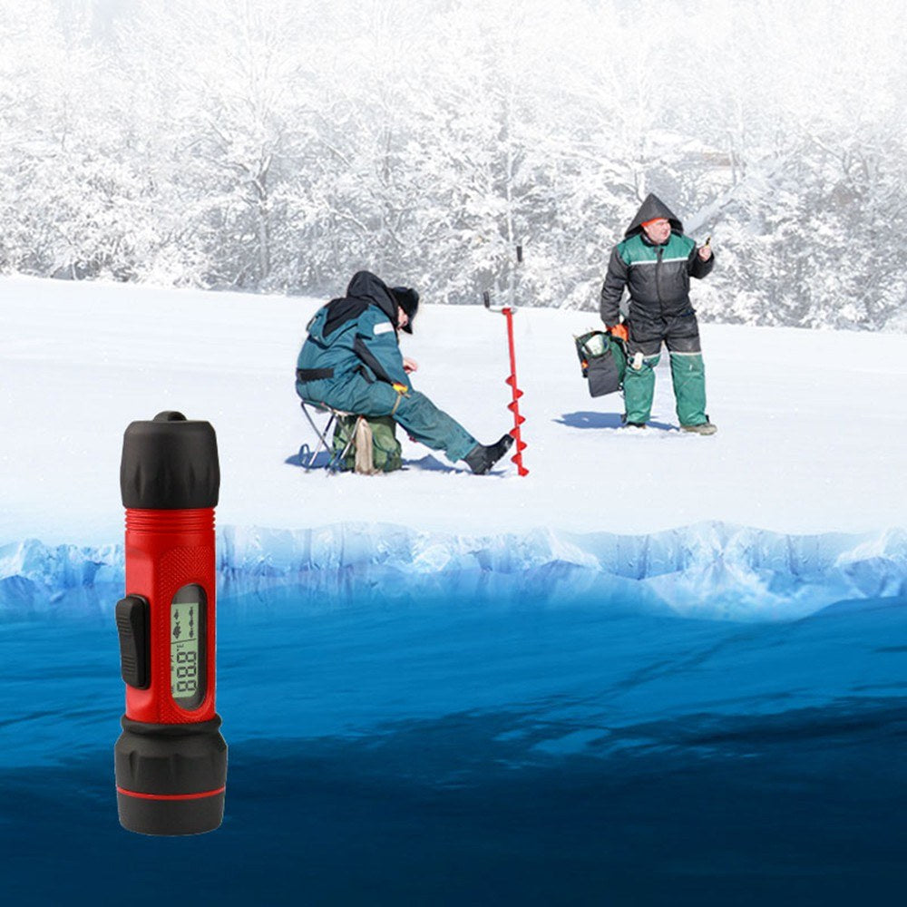 LED Sonar Fishfinder for Ice Fishing with Underwater Light