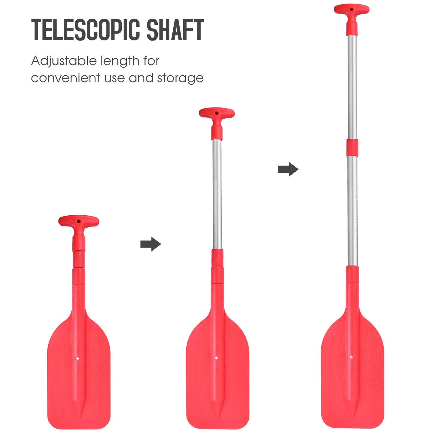 Adjustable Portable Telescopic Mini Boat Paddle