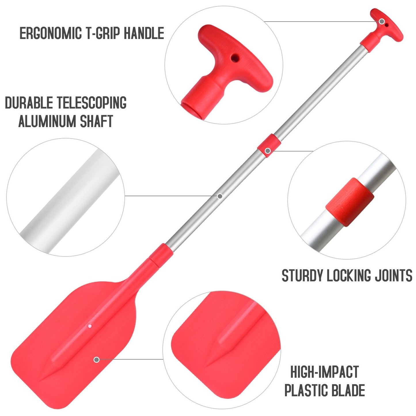 Adjustable Portable Telescopic Mini Boat Paddle