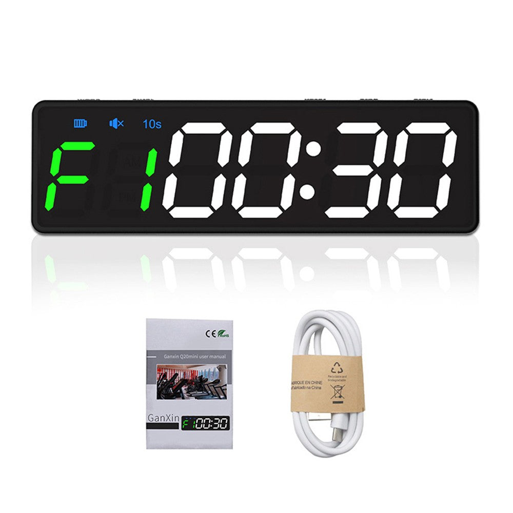 Rechargeable Mini Gym Timer with Magnetic Back – Portable Stopwatch & Countdown/Up Clock for Home Fitness Training