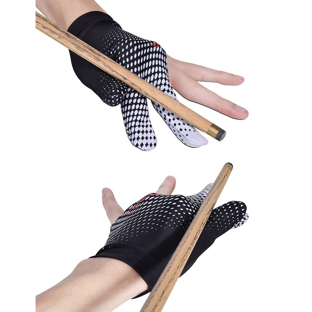 Super Elastic 3-Finger Billiard Glove, Anti-Skid, Breathable, Fits Left or Right Hand