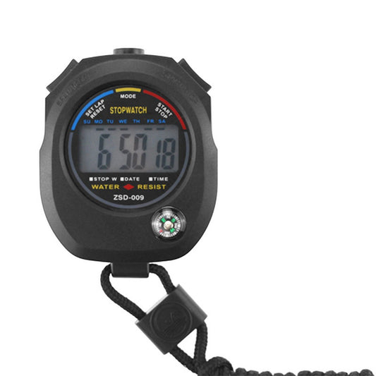 Multifunctional Digital Sports Stopwatch with Alarm, Date, Time & Compass