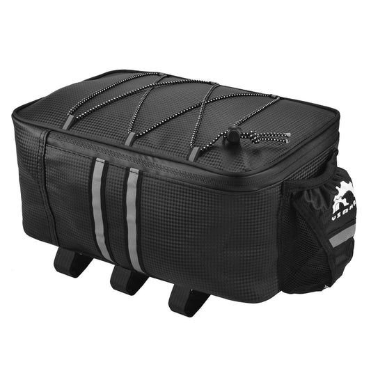 Waterproof Bike Trunk Bag with Rain Cover - Rear Bike Rack Luggage