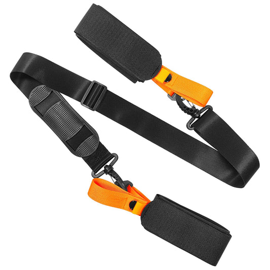 Adjustable Ski Pole Shoulder Carrying Strap with Anti-Slip Pad