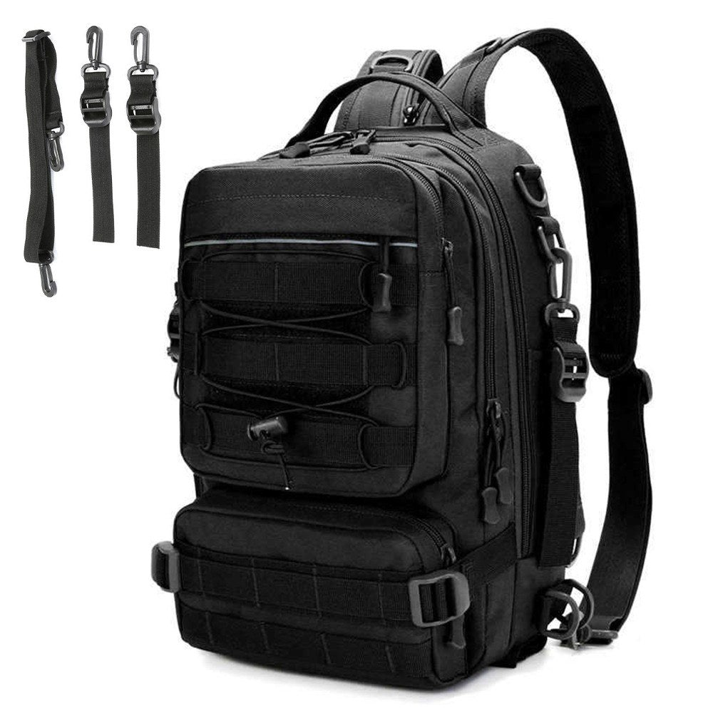 Water-Resistant Fishing Tackle Backpack & Sling Bag - Outdoor Gear Storage & Crossbody